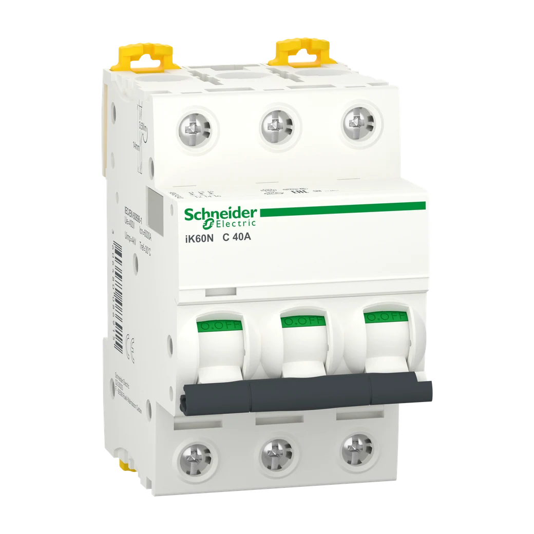 Acti9 iK60N MCB, 3P, 40A, C Curve, 6kA